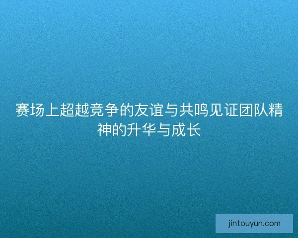 赛场上超越竞争的友谊与共鸣见证团队精神的升华与成长 赛场上超越竞争的友谊与共鸣见证团队精神的升华与成长